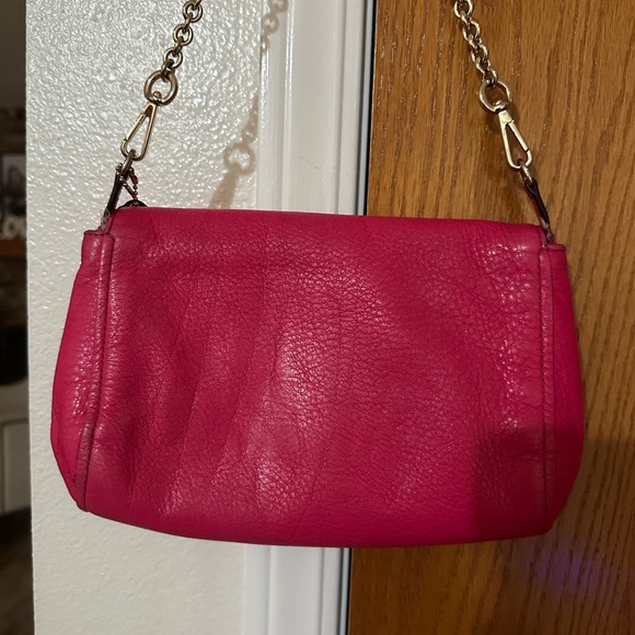 Coach Hot Pink Leather Crossbody with Gold Hardware - Picture 3 of 8
